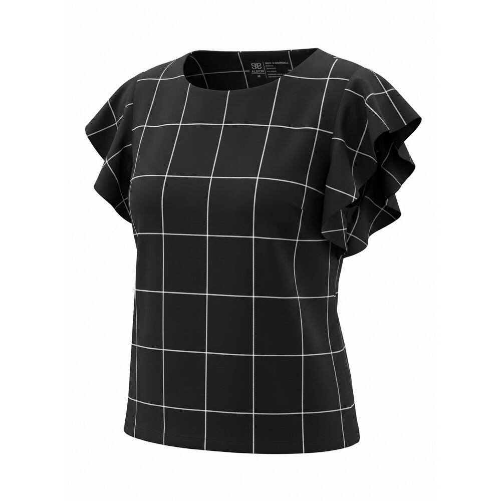 Albion Fit Flutter Sleeve Top - Size Medium - Picture 5 of 5